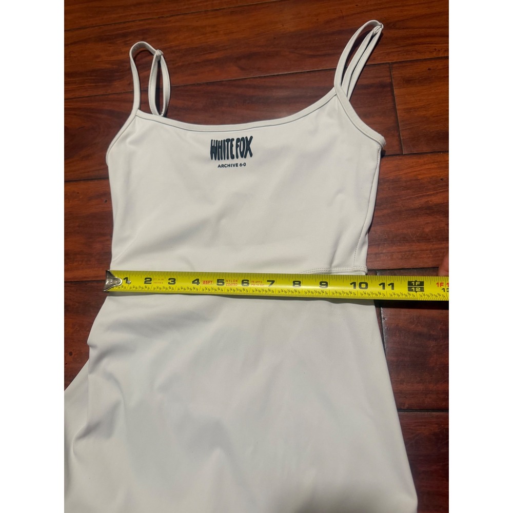 White Fox Archive 6.0 Romper XS Off White Spaghetti adjustable Strap Bodysuit - Picture 4 of 7